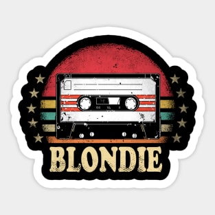 Classic Name Blondie Vintage Styles Christmas Flower 70s 80s 90s Sticker